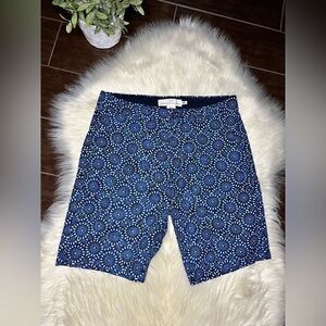 L.O.G.G by H&M blue/cream printed chino shorts sz 30 NWT
